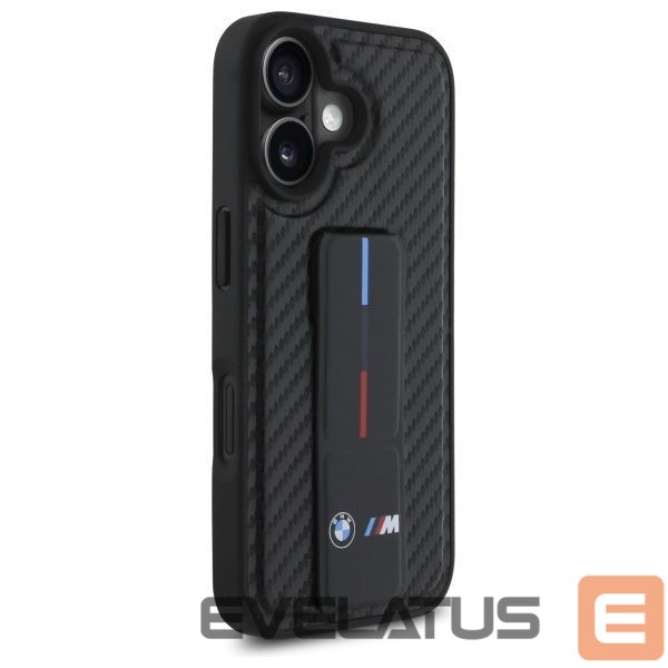 Другой аксессуар для телефона BMW BMW M Grip Stand Smooth and Carbon case for iPhone 16 - black