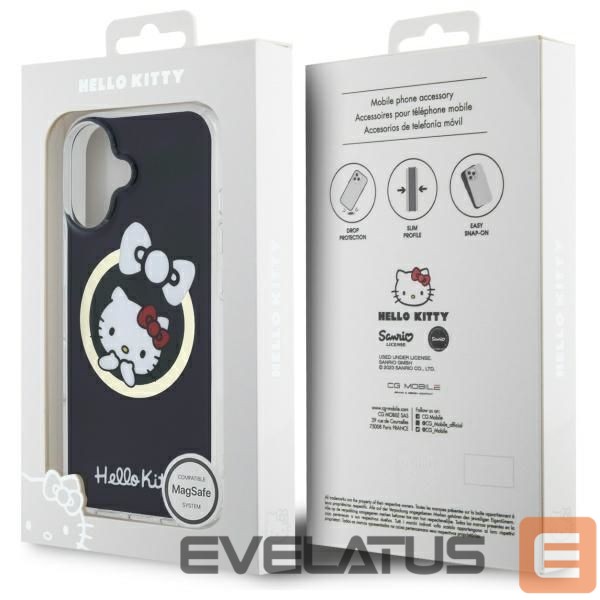 Другой аксессуар для телефона Hello Kitty Hello Kitty IML Fun bow Magsafe iPhone 16 Case - Black