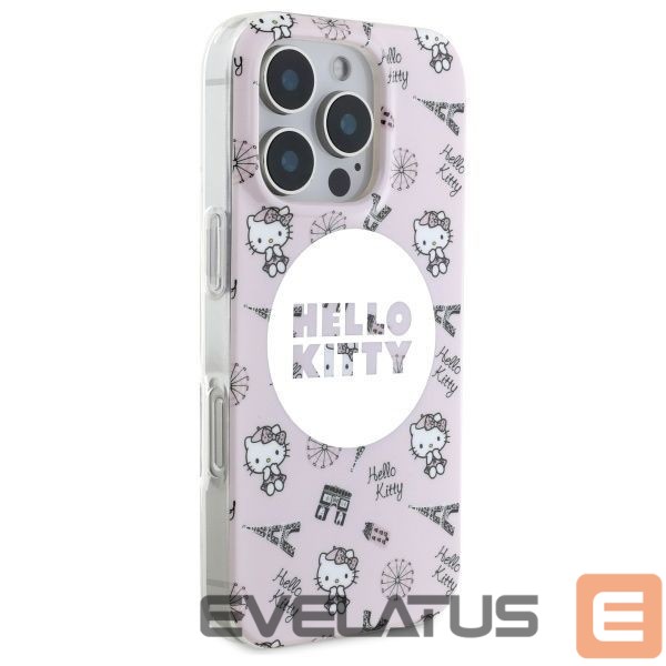 Другой аксессуар для телефона Hello Kitty Hello Kitty IML All Over Paris Magsafe Case for iPhone 16 Pro Max - Pink