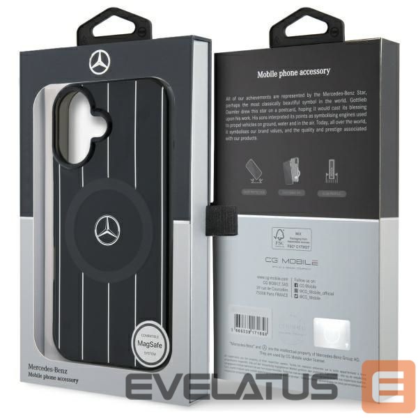 Другой аксессуар для телефона Mercedes-Benz Mercedes MB Double Layer Crossed Lines MagSafe case for iPhone 16 - black