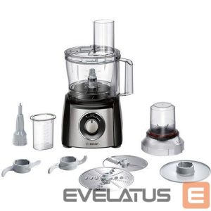 Миксеры и блендеры Bosch  Food Processor MCM3401M Black/Stainless steel, 800 W, Number of speeds 2, 2.3 L, Blender, Meat mincer 