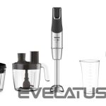 Миксеры и блендеры TEFAL  Blender Infinity Force Pro 5in1 HB95LD38 Hand Blender, 1200 W, Number of speeds Variable, Black/Stainless steel 
