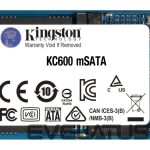 Жесткий диск SSD Kingston  KC600 512 GB, SSD interface mSATA, Write speed 520 MB/s, Read speed 550 MB/s 