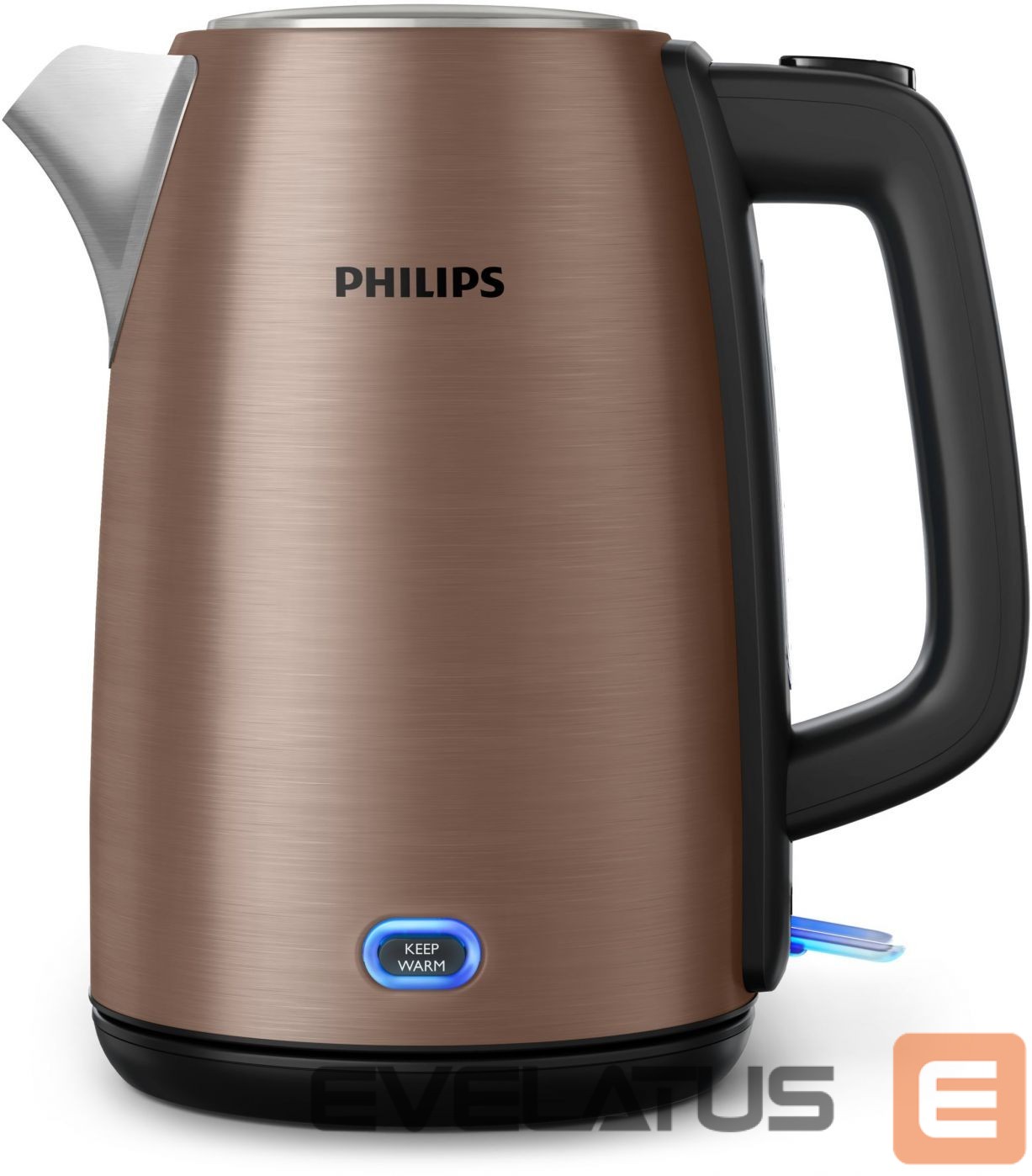 Чайник Philips Kettle HD9355/92 Viva Collection Electric, 1740-2060 W, 1.7 L, Stainless steel, 360° rotational base, Copper