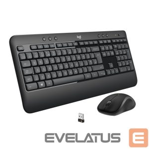 Компьютерная клавиатура Logitech  MK540 Advanced Keyboard and Mouse Set, Wireless, Mouse included, Batteries included, US, Wireless connection, USB, Black 