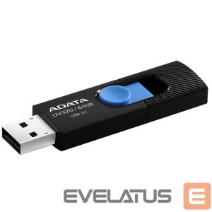 Флеш-накопитель ADATA  AUV320 64GB USB Flash Drive, Black/Blue 
