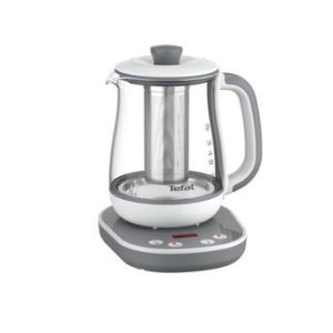 Чайник TEFAL  BJ551B10 Tastea Kettle, Glass, Grey/White 