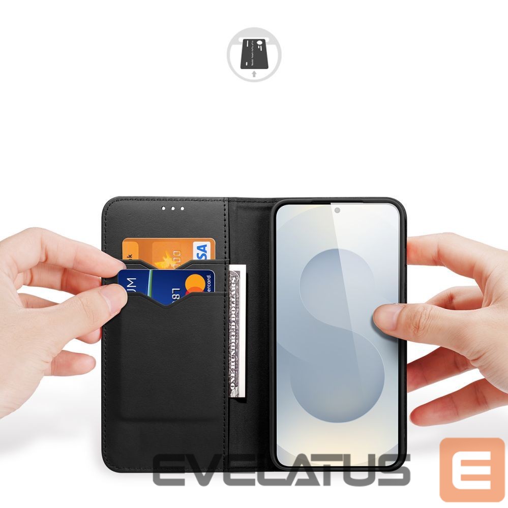 Чехол на заднюю панель Dux Ducis Dux Ducis Hivo Samsung Galaxy S25 Edge Case with Flip and RFID Protection - Black