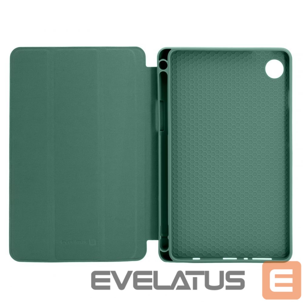 Чехол книжка Evelatus Galaxy Tab A9 Tablet case with imitate microfiber inside Green