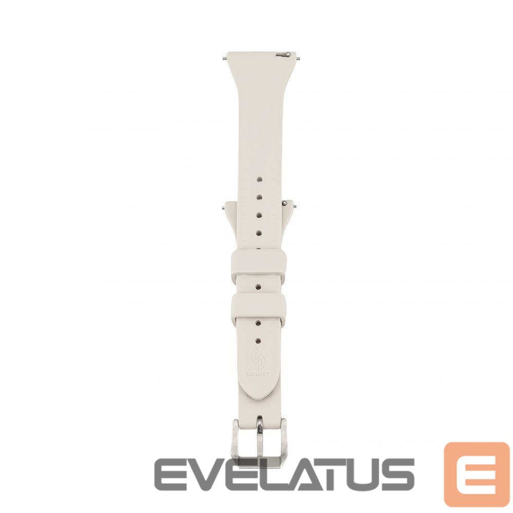 Ремешок Connect 20mm T-buckle Silicone Loop Watch Strap (130mm M/L) Silver