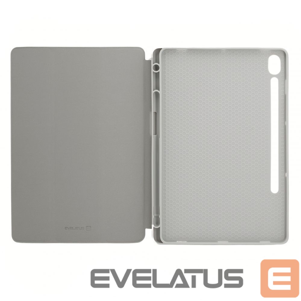 Чехол книжка Evelatus Galaxy Tab S9 Tablet case with imitate microfiber inside Silver