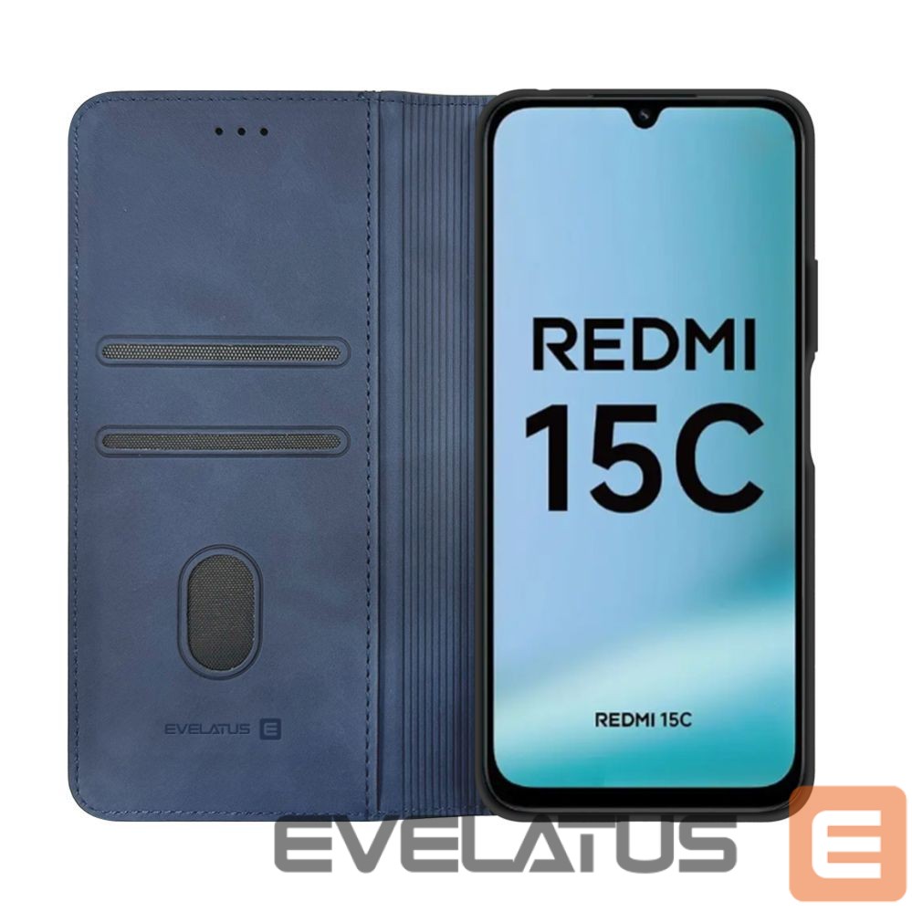 Чехол книжка Evelatus Xiaomi Redmi 15C 4G/5G Book Case Folio Dark Blue
