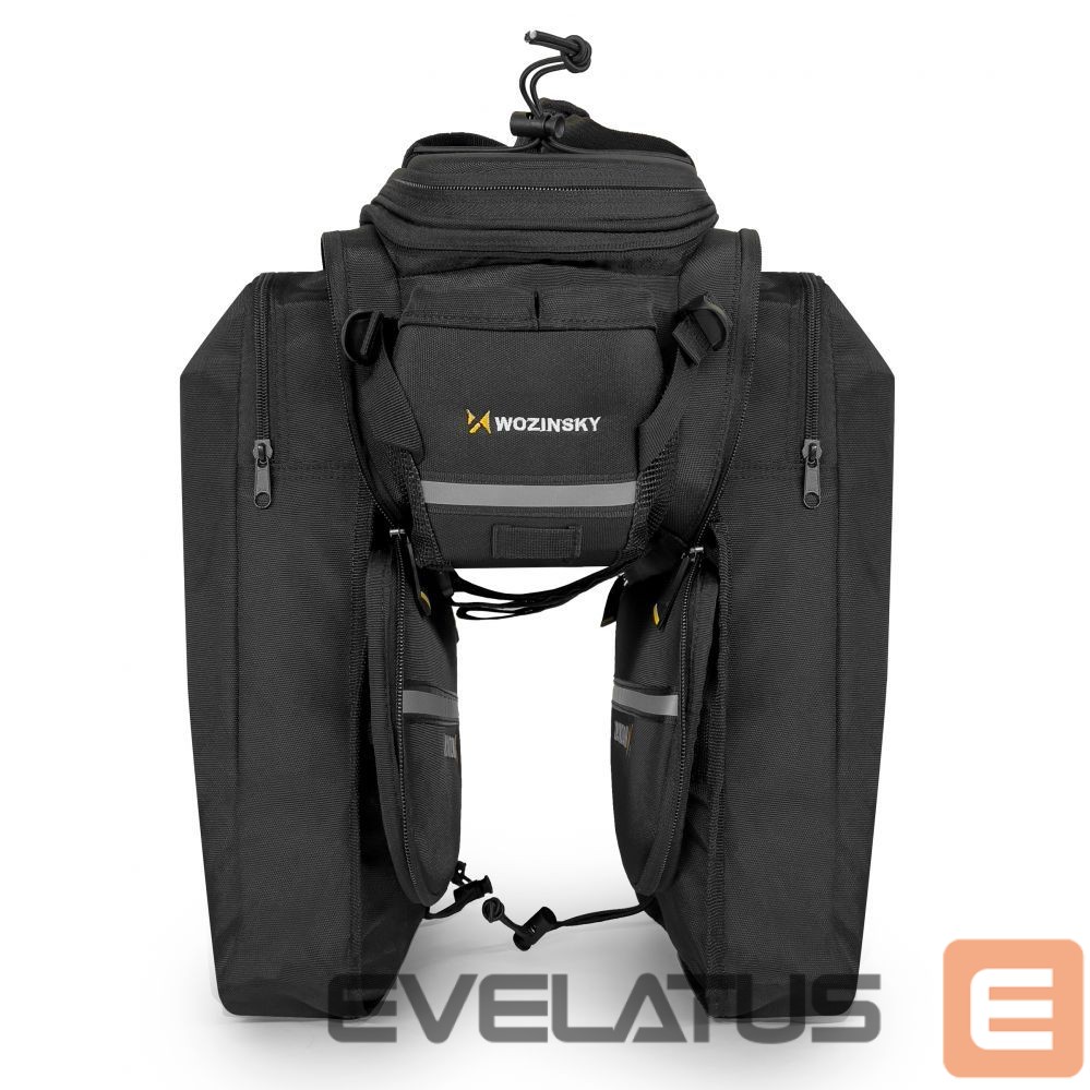 Аксессуар для велосипеда Wozinsky Wozinsky large bike rack bag 35l + rain cover black (WBB19BK)