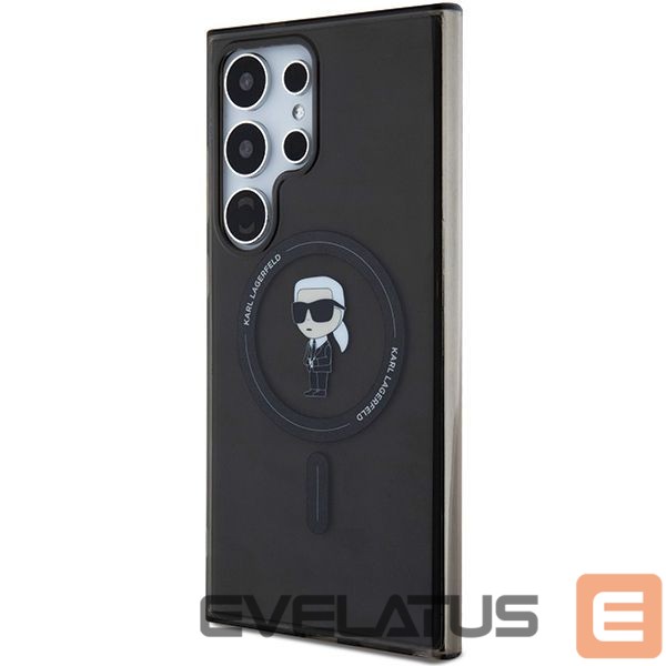 Чехол на заднюю панель Karl Lagerfeld Karl Lagerfeld IML Ikonik MagSafe Case for Samsung Galaxy S24 Ultra - Black