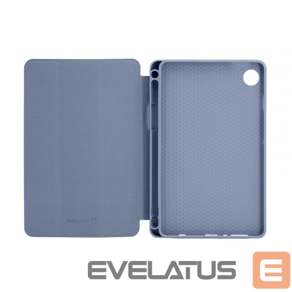 Чехол книжка Evelatus Galaxy Tab A9 Tablet case with imitate microfiber inside Lavender Gray