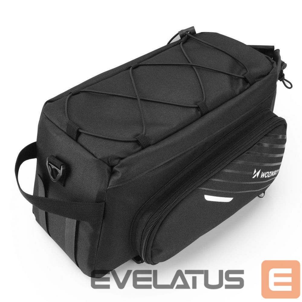 Аксессуар для велосипеда Wozinsky Wozinsky Bike Pannier Rack Bag with Shoulder Strap 9L (Rain Cover Included) Black (WBB22BK)