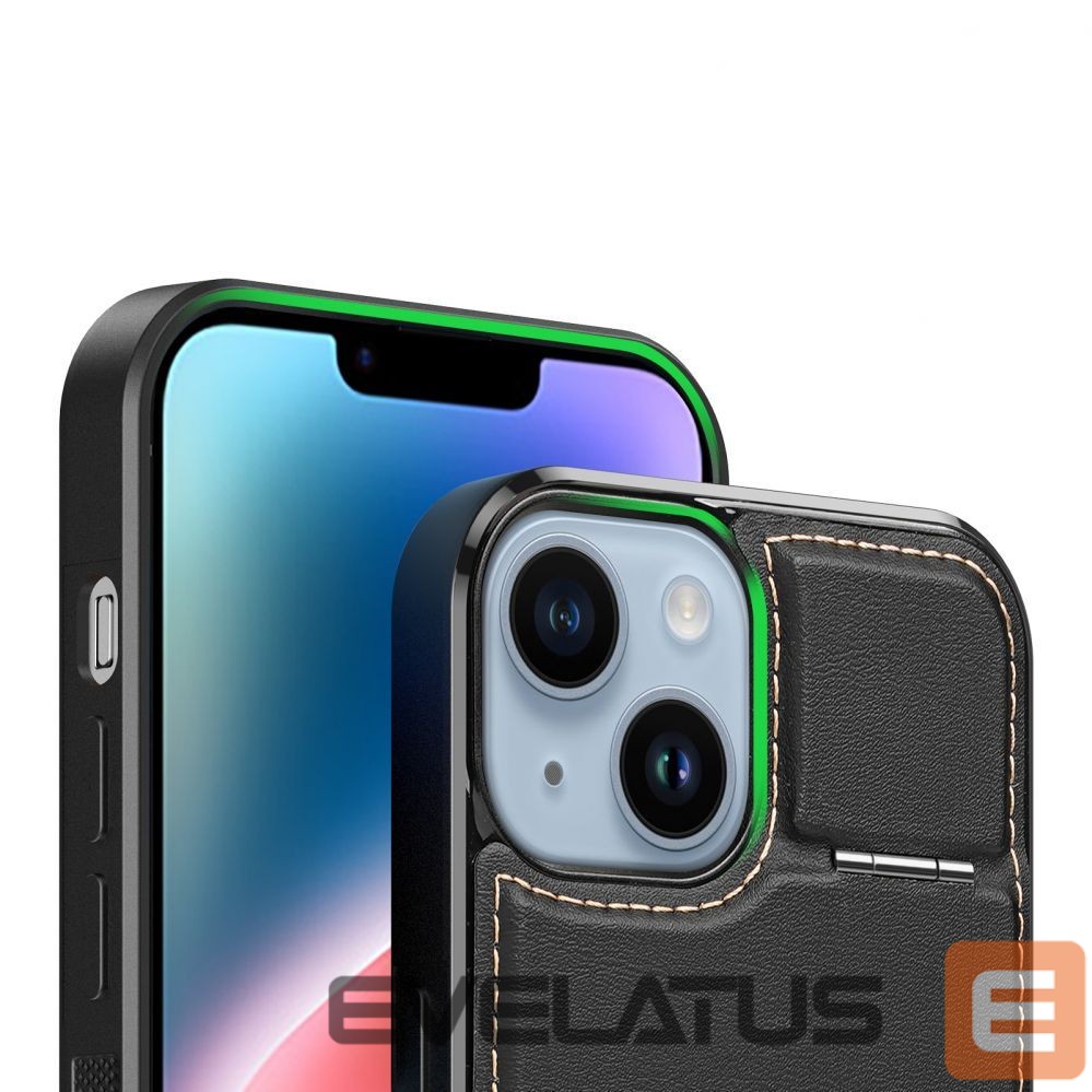 Чехол на заднюю панель Dux Ducis 3in1 Wallet Case with Stand for iPhone 15 Plus MagSafe RFID Blocker Dux Ducis Rafi Mag - Black