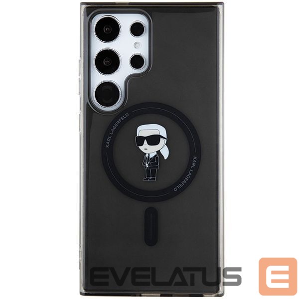 Чехол на заднюю панель Karl Lagerfeld Karl Lagerfeld IML Ikonik MagSafe Case for Samsung Galaxy S24 Ultra - Black