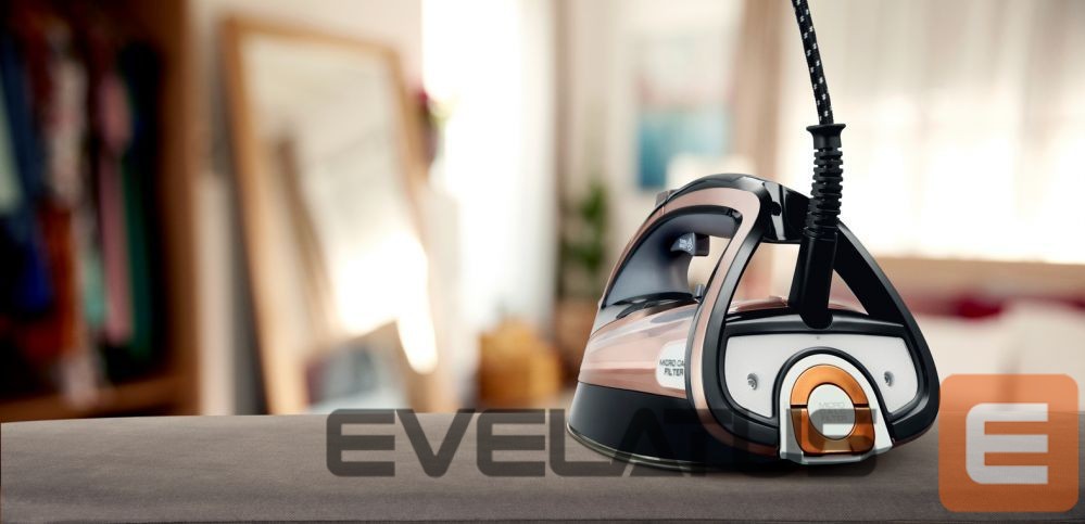Утюг TEFAL Steam Iron FV9845 3200 W, Water tank capacity 350 ml, Continuous steam 60 g/min, Black/Rose Gold