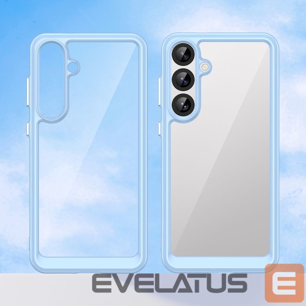 Чехол на заднюю панель Hurtel Outer Space Case for Samsung Galaxy A36 Cover with Flexible Frame - Blue