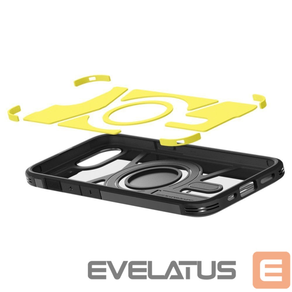 Чехол на заднюю панель Spigen Spigen Tough Armor Case with MagSafe for iPhone 16e with Stand - Black
