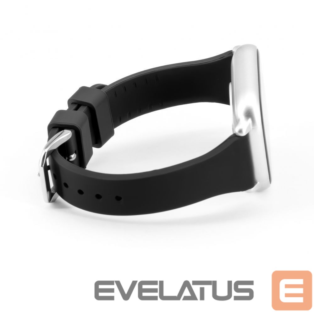Ремешок Connect 22mm T-buckle Silicone Loop Watch Strap (130mm M/L) Black