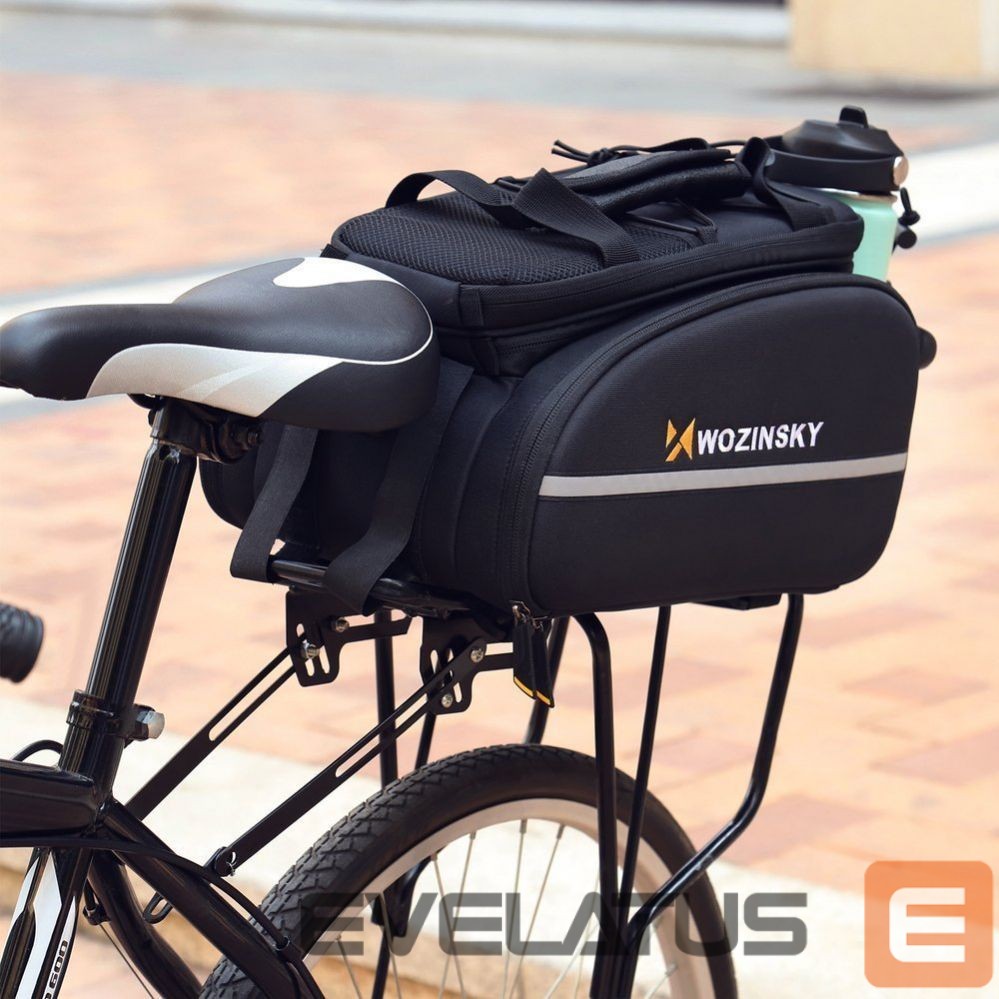 Аксессуар для велосипеда Wozinsky Wozinsky large bike rack bag 35l + rain cover black (WBB19BK)