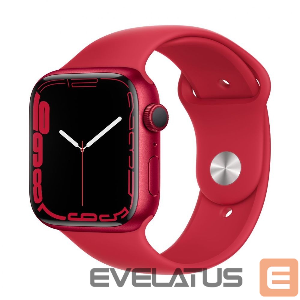 Умные часы Apple Watch Series 7 GPS, 45mm (PRODUCT)RED Aluminium Case with Sport Band - Regular (PRODUCT) Red