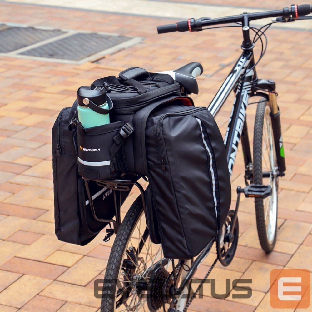 Аксессуар для велосипеда Wozinsky Wozinsky large bike rack bag 35l + rain cover black (WBB19BK)