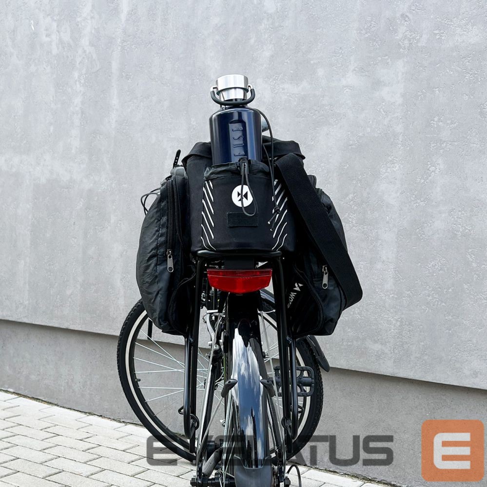 Аксессуар для велосипеда Wozinsky Wozinsky Bike Pannier Rack Bag with Shoulder Strap 9L (Rain Cover Included) Black (WBB22BK)