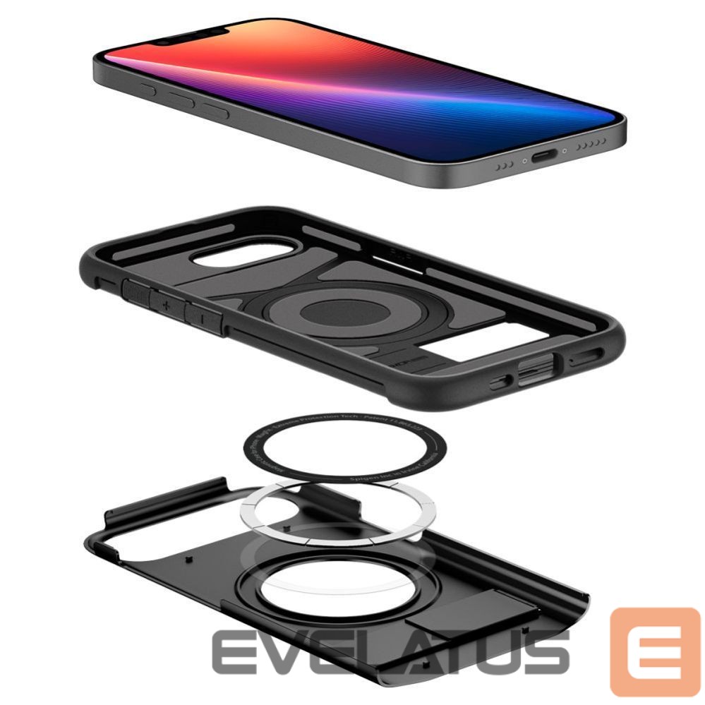 Чехол на заднюю панель Spigen Spigen Slim Armor MagSafe iPhone 16e Case - Black