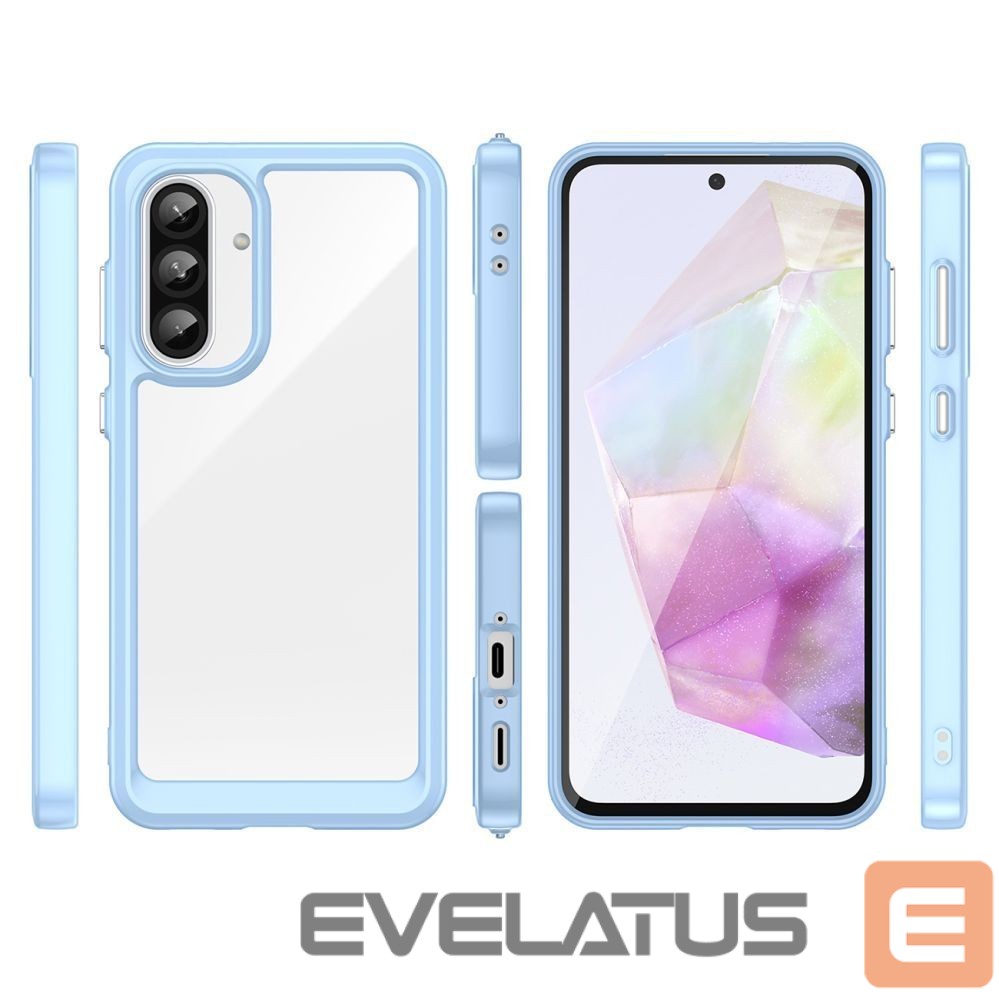 Чехол на заднюю панель Hurtel Outer Space Case for Samsung Galaxy A26 Cover with Flexible Frame - Blue