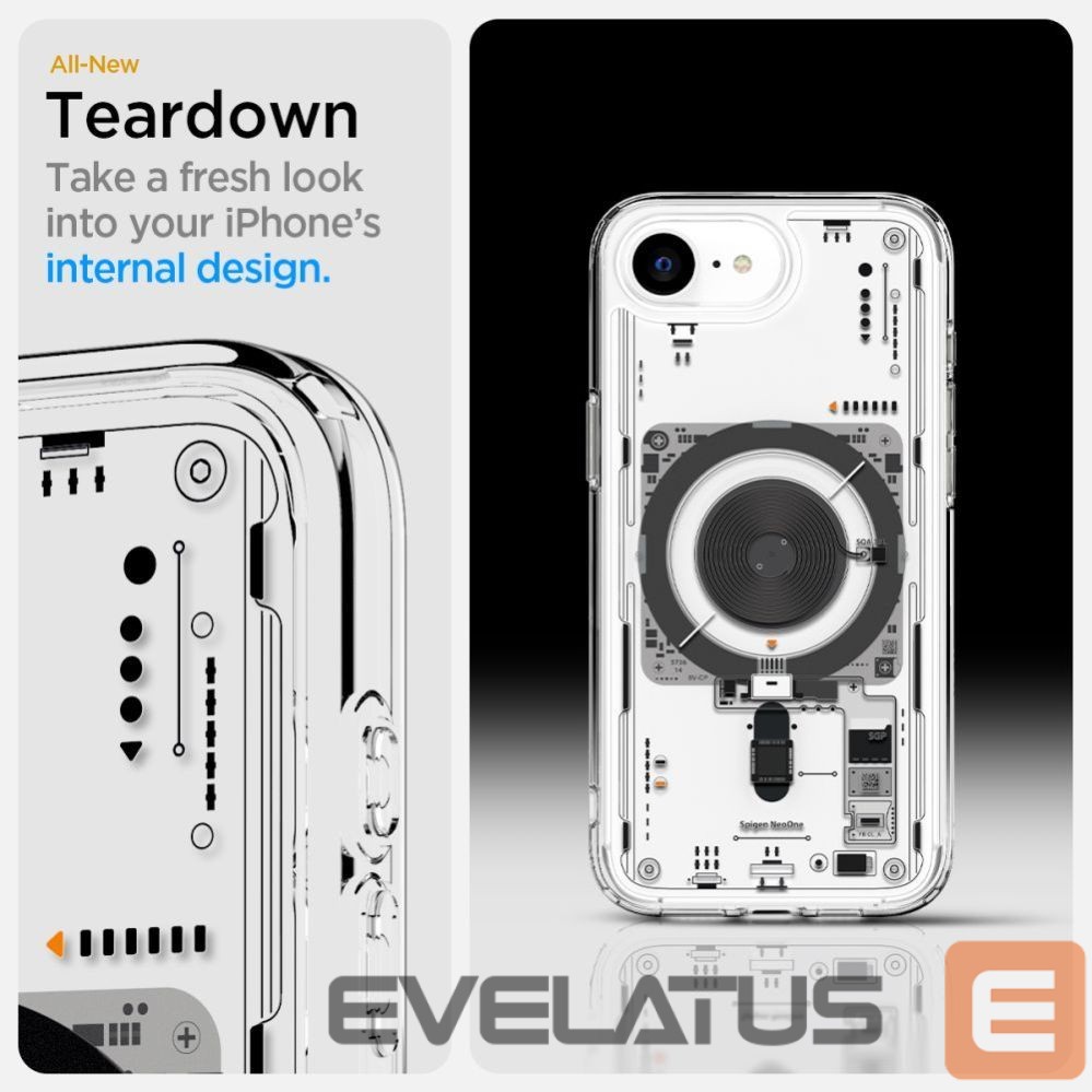 Чехол на заднюю панель Spigen Spigen Ultra Hybrid MagSafe Case for iPhone 16e Neo One - Clear