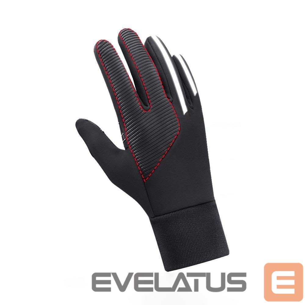 Аксессуар для велосипеда Hurtel Insulated, non-slip sports phone gloves (size L) - black