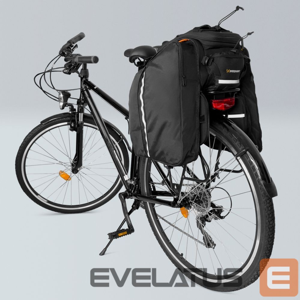 Аксессуар для велосипеда Wozinsky Wozinsky large bike rack bag 35l + rain cover black (WBB19BK)