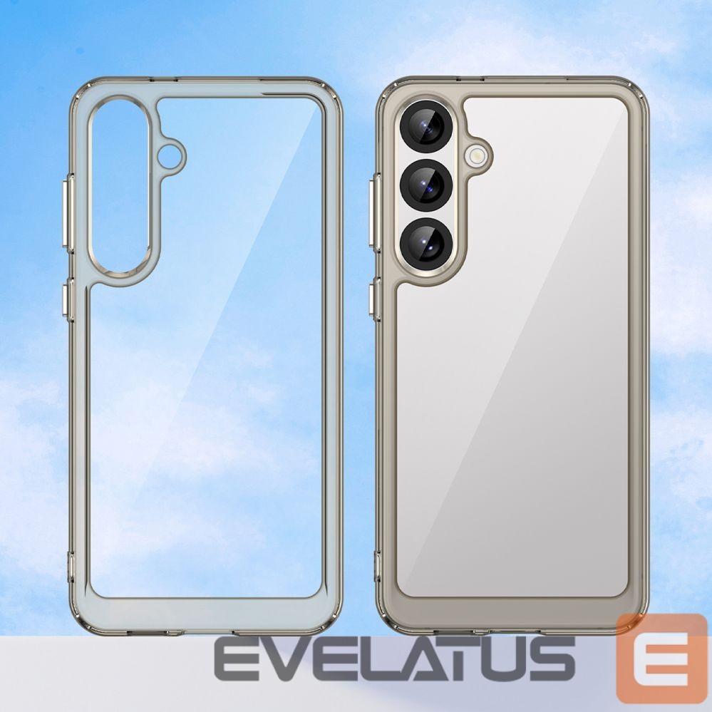 Чехол на заднюю панель Hurtel Outer Space Case for Samsung Galaxy A36 Cover with Flexible Frame - Semi-Transparent, Black