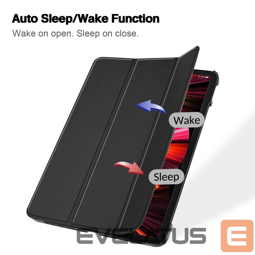 Чехол книжка iLike Galaxy Tab A8 10.1 T510 / T515 Tri-Fold Eco-Leather Stand Case Black