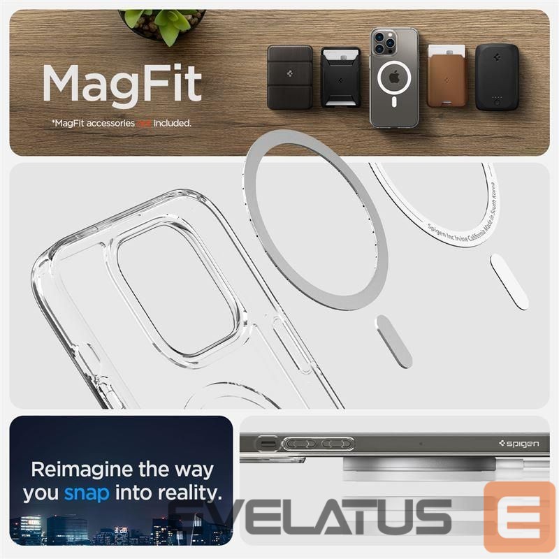 Чехол на заднюю панель Spigen White || Transparent