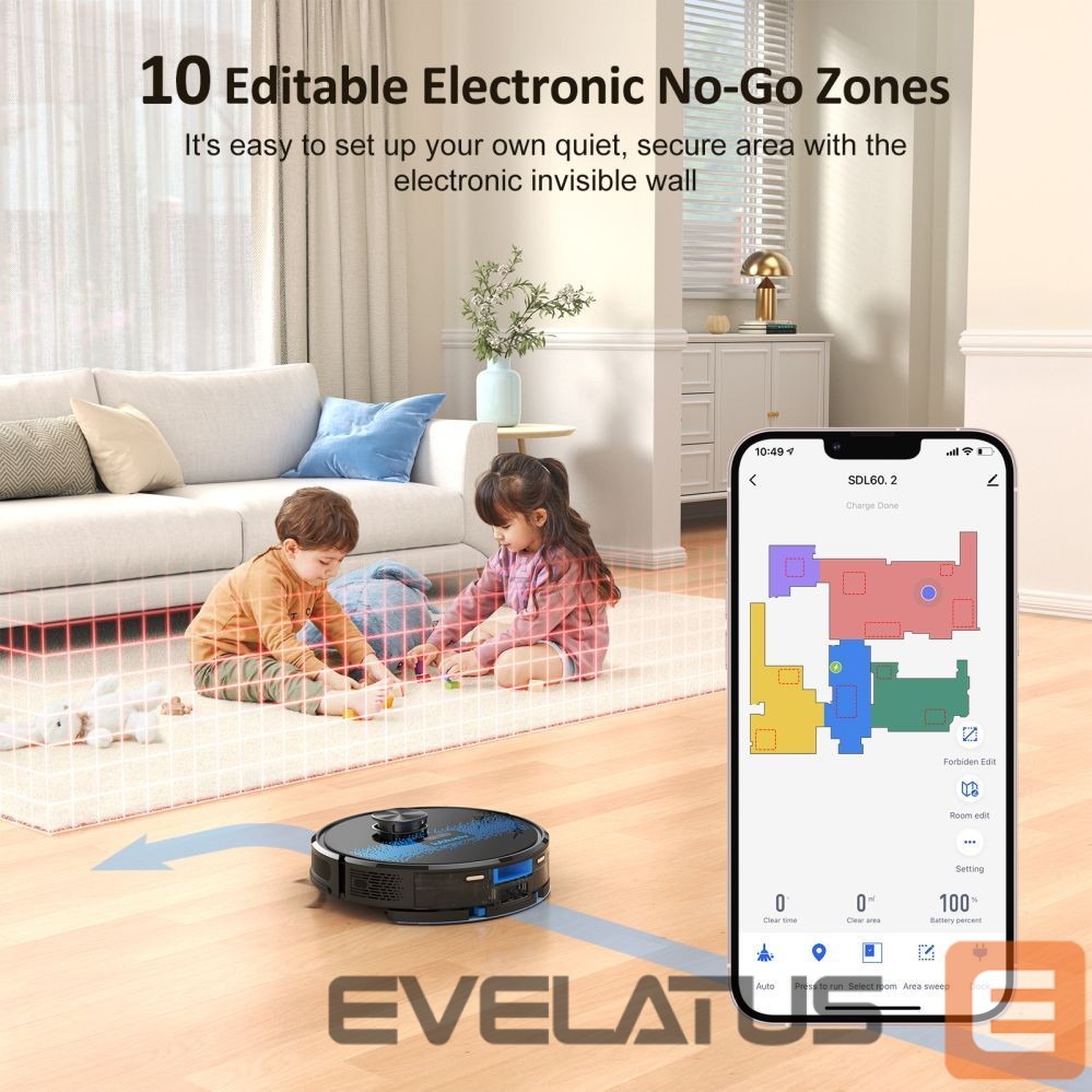 Пылесос Lubluelu SL60D Cleaning Robot (Black)