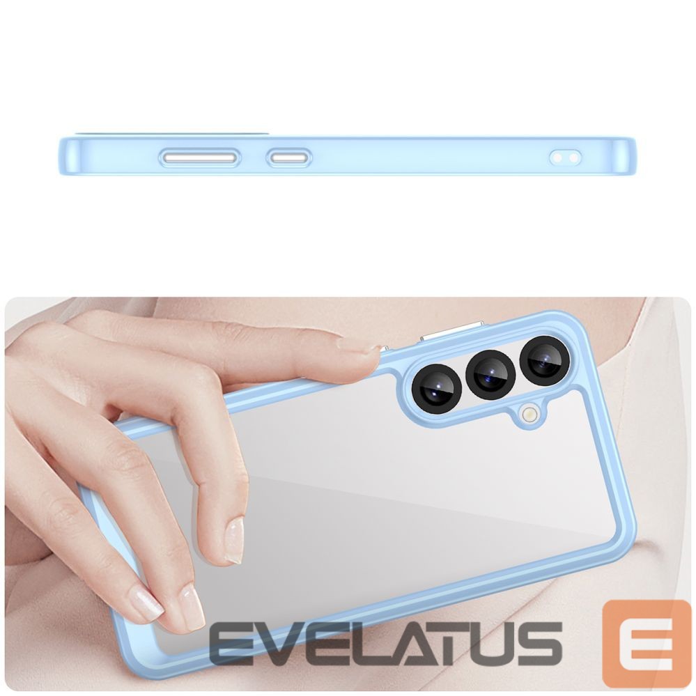 Чехол на заднюю панель Hurtel Outer Space Case for Samsung Galaxy A36 Cover with Flexible Frame - Blue