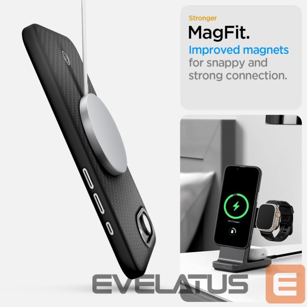 Чехол на заднюю панель Spigen Spigen Enzo Aramid MagSafe iPhone 16e Case - Black
