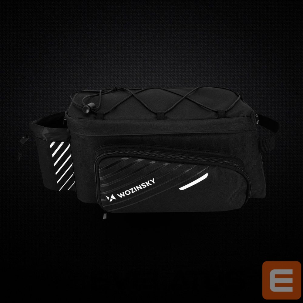 Аксессуар для велосипеда Wozinsky Wozinsky Bike Pannier Rack Bag with Shoulder Strap 9L (Rain Cover Included) Black (WBB22BK)