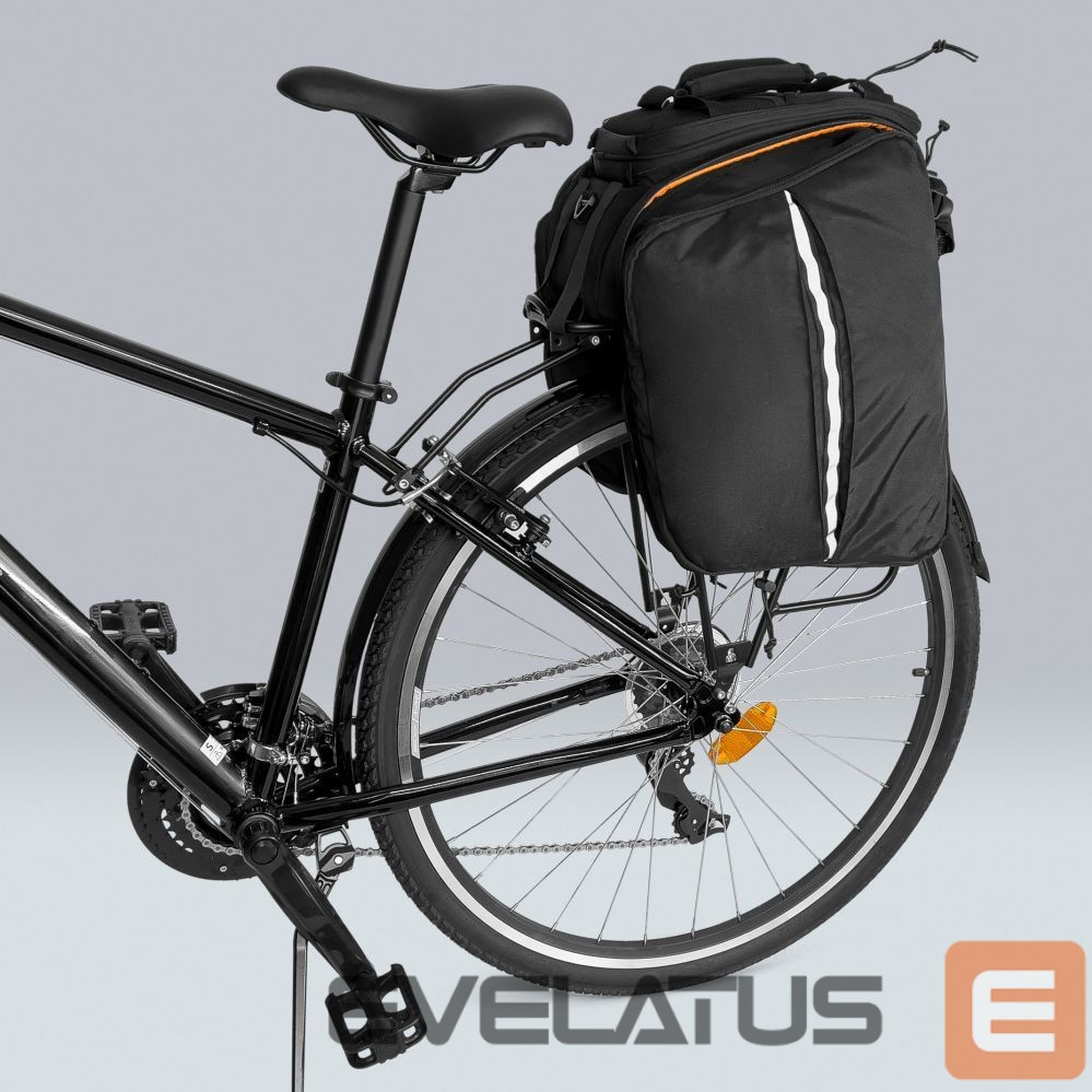 Аксессуар для велосипеда Wozinsky Wozinsky large bike rack bag 35l + rain cover black (WBB19BK)