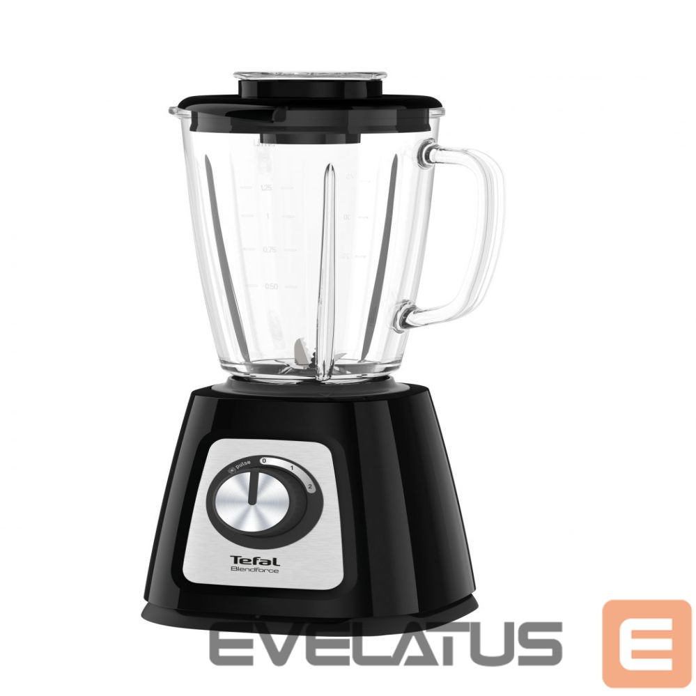 Миксеры и блендеры TEFAL Blender BL438831 BlendForce Tabletop, 800 W, Jar material Glass, Jar capacity 1.25 L, Ice crushing, Black
