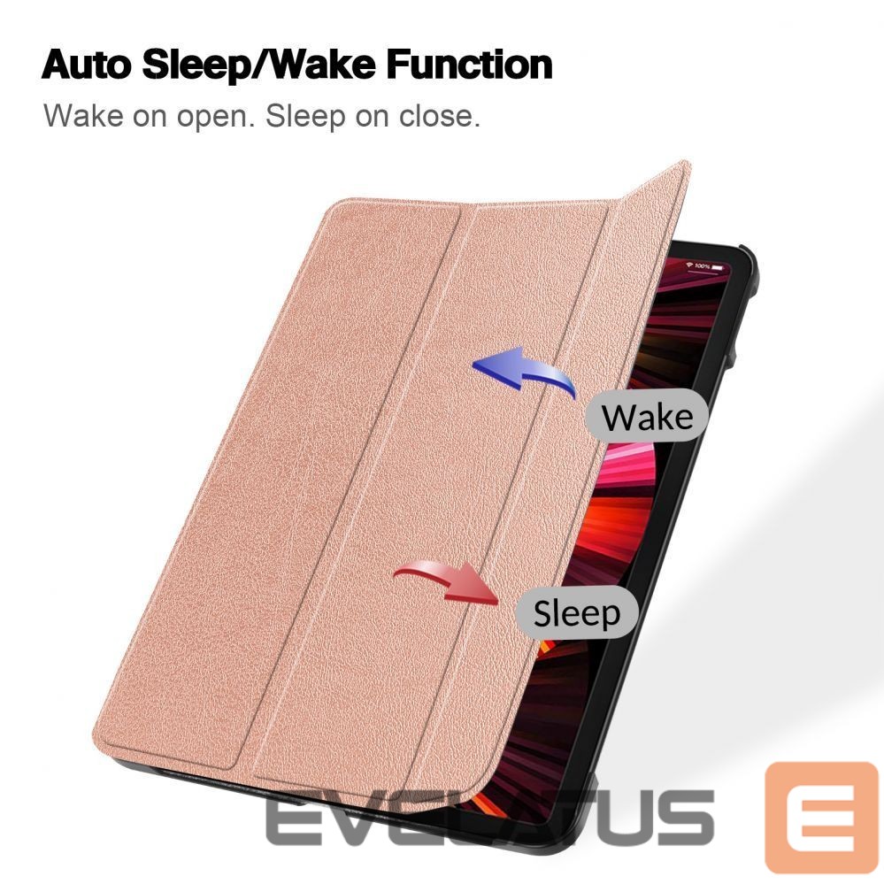 Чехол книжка iLike Galaxy Tab A9 / A11 8.7 X110 Tri-Fold Eco-Leather Stand Case Rose Gold