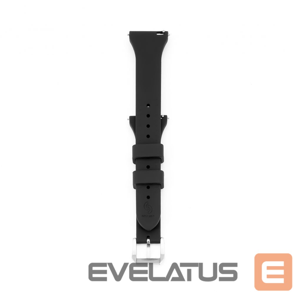 Ремешок Connect 22mm T-buckle Silicone Loop Watch Strap (130mm M/L) Black