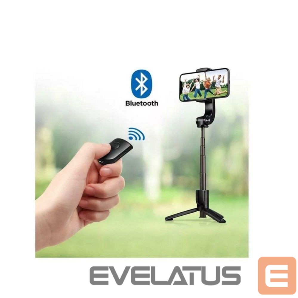 Фото и видео аксессуар Spigen Spigen S610W Bluetooth Gimbal with Selfie Stick - Black