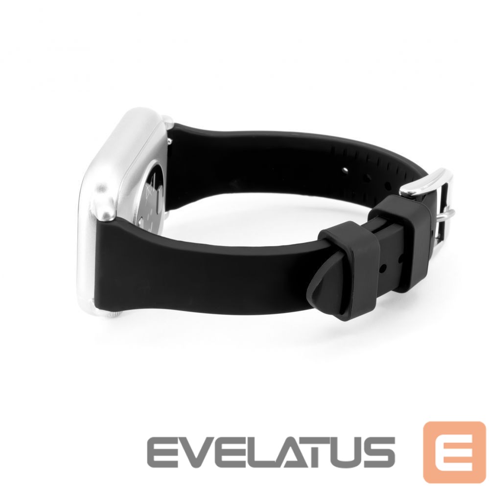 Ремешок Connect 22mm T-buckle Silicone Loop Watch Strap (130mm M/L) Black