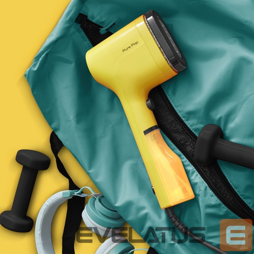 Пароочистители TEFAL DT2026E1 Handheld Garment Steamer Pure Pop, Power 1300W, Water tank 0.07 L, Yellow