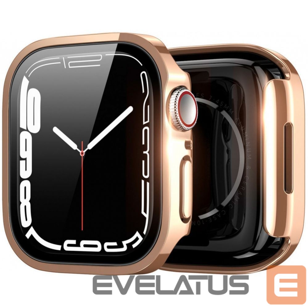 Защита экрана Dux Ducis Hamo Apple Watch Series 7/8/9 Case (PC) 45MM Rose Gold